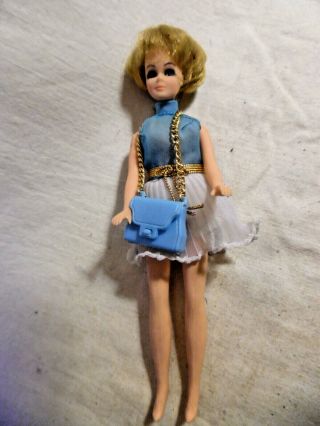 Vintage Dawn Doll With Outfit And Purse