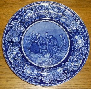 Antique Rowland & Marsellus Plate - Molly Pitcher At Battle Of Monmouth