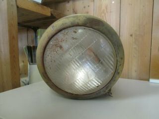 Antique 7 " Standard Beam Bulb Military? Collectable Auto Headlight