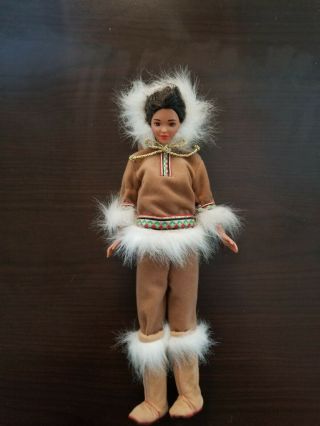 Mattel Barbie Vintage Arctic Eskimo Dolls of the World w Outfit & Boots 3