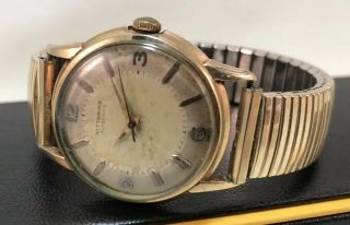 Vintage Wittnauer Automatic Mens Wrist Watch - Runs Good
