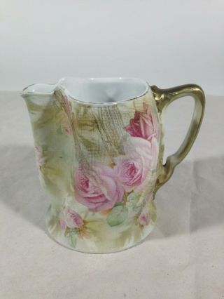 Antique Royal Bayreuth Tapestry Rose Pitcher