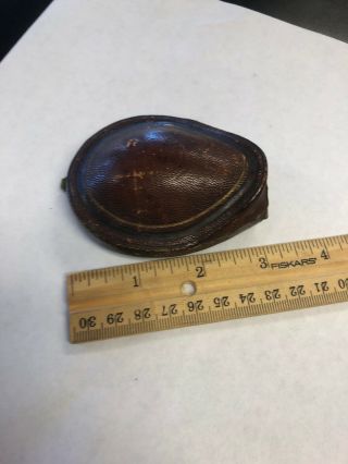 Antique Jewelry Pendant,  Brooch,  Leatherette Velvet Push Button Box 3