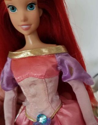 Disney Store The Little Mermaid Ariel Doll in Pink Wardrobe Princess Dress HTF 5