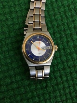 Vintage Womens Seiko Automatic Hi - Beat 2706 - 0199 Day Date Watch.  Made In Japan