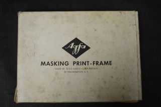 Vintage Agfa Ansco Antique Negative Masking Print - Frame with Box - 2