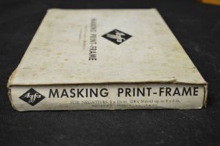 Vintage Agfa Ansco Antique Negative Masking Print - Frame with Box - 3