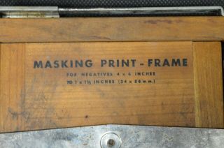 Vintage Agfa Ansco Antique Negative Masking Print - Frame with Box - 5