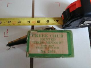 Vintage CCB Creek Chub Bait Co.  Pike lure 4
