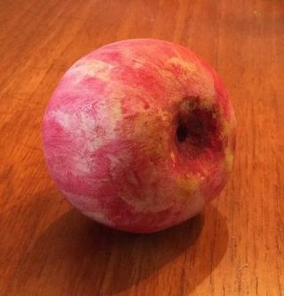 Vintage Antique Italian Alabaster Stone Fruit Apple
