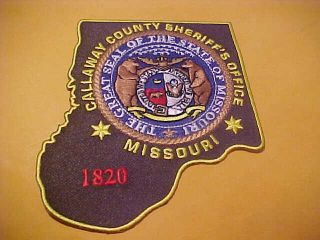 Callaway County Missouri Police Patch Shoulder Size