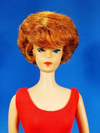 RARE Titian Bubble Cut Barbie Doll 850 w/Painted Legs - Vintage 1960 ' s 3