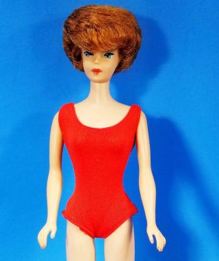 RARE Titian Bubble Cut Barbie Doll 850 w/Painted Legs - Vintage 1960 ' s 4