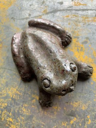 Antique Frog Sewer Tile Folk Art