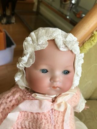 12.  In Dream Baby Antique Clothing Bisque Head Fabric Body.  A.  M Germany