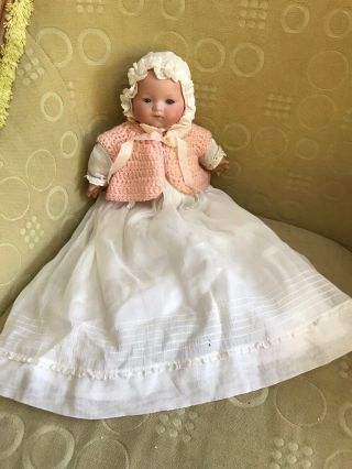 12.  in Dream Baby Antique Clothing Bisque Head Fabric Body.  A.  M GERMANY 7