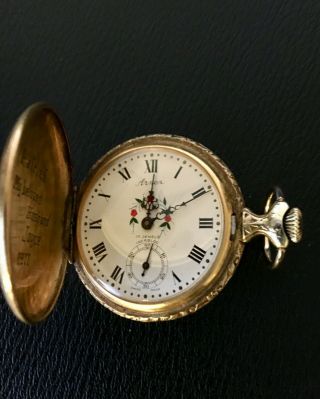 Vintage Arnex 17jewels Gold Filled Incabloc Pocket Watch