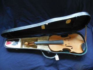 Antique Violin,  Hand Signed J.  A.  Baader Label,  Full Size 4/4 Back