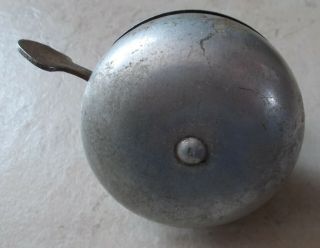 Vintage French Metal Bicycle Bell Chrome Antique Vtg France Bike Cycles