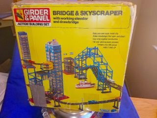 Kenner Girder & Panel Action Building Set: Bridge & Skyscraper (vintage 1976)