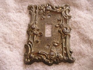 Vintage Gothic Goth Metal Light Switch Cover American Tack 1967 60t