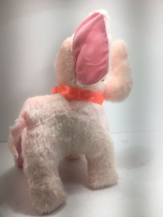 Vintage Superior Toy Company Pink Elephant Plush Stuffed Animal Carnival Prize 5