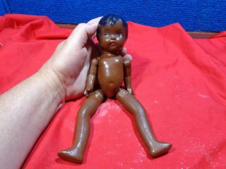 Antique Black African American Composition Doll