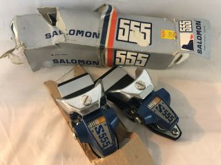 Vintage Salomon S 555 Metal Ski Clips Made In France Nos Parts