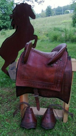 Peruvian Antique Paso Fino Saddle,  Fancy,  Display Only