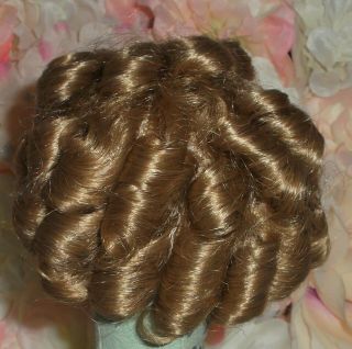 Vintage Shirley Temple Doll Wig Honey Blonde Size 9 Old Stock In Package