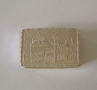 An Ornately Embossed Sterling Silver Snuff Box 25 Grams