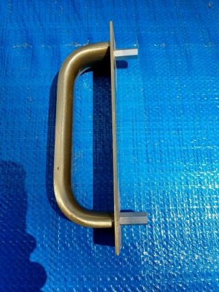 Vintage brass door pull handle large grip,  EXC Cond. ,  6.  5 