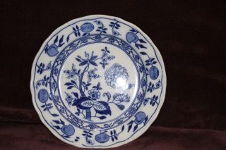 Vintage Antique Meissen Blue Onion Small Plate England 6 In.