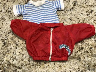 Cabbage Patch Kids Baby Doll Clothes OUTFIT JACKET JEANS SHIRT Coleco KT CPK 4