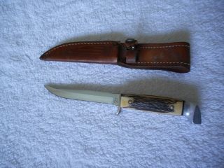 Case Xx Stag Hunting Knife C.  1940 - 1965 Rare Old Vintage Knives