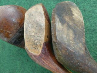 3 vintage hickory woods for restoration hickory old golf antique memorabilia 6