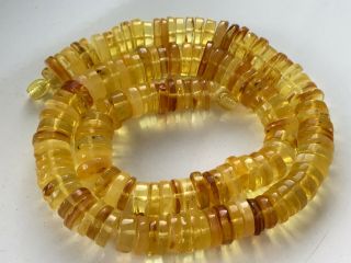 Natural Vintage Amber Beads Antique Baltic Old Necklace 68.  26 Gr