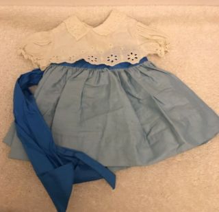 Vintage Mattel Chatty Cathy Doll Blue 2 - Tone Dress With Bolero