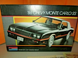 Vintage Monogram 1986 Chevy Monte Carlo Ss Model Kit 2731 1:24
