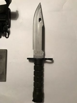 BUCK KNIFE PHROBIS III U.  S.  A.  M9 BAYONET with Sheath 2