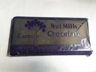 Antique Cadbury Nut Milk Chocolate Wrapper 14 Cents - Advertising,  Uk,  Montrealcandy