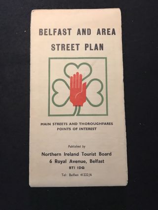 Belfast And Area Street Plan - Map 1960