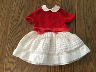 Vintage Mattel Chatty Cathy Red & White Party Dress