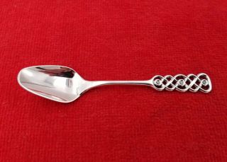 Ringebu By David Andersen 830s Silver Demitasse Spoon Norway 4 1/4 " 12 Grams