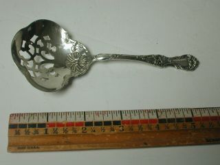 Unusual Vintage Silverplated R.  Wallace Serving Spoon