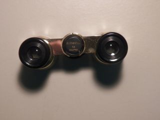 Vintage Antique Bushnell Binoculars Mother Of Pearl W/ Case Opera Glasses