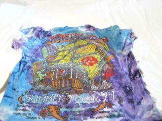 Vintage 1994 Grateful Dead Summer Tour Tee Shirt - Xl