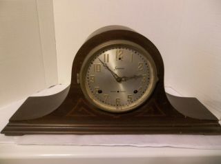 Antique Mantle Clock Wind - Up W/key,  By Sessions,  Westminister Chime,  For Repair