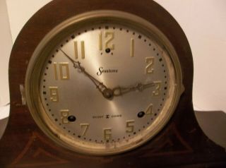 ANTIQUE MANTLE CLOCK WIND - UP W/KEY,  BY SESSIONS,  WESTMINISTER CHIME,  FOR REPAIR 2