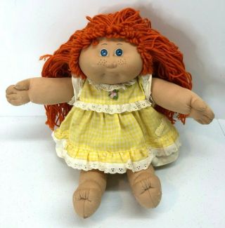 Vintage 1980s Cabbage Patch Kids Redhead Doll Made In Spain